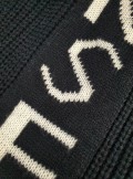 TWO-TONE SCARF WITH MAXI LOGO