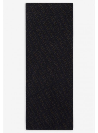 SCARF WITH ALL-OVER LOGO LETTERING