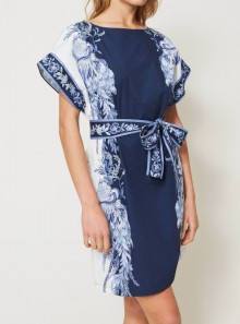 TWINSET Milano POPELINE DRESS WITH PRINT - 211TT2191 - Tadolini Abbigliamento