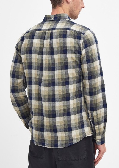 Barbour - Hillroad tailored long-sleeved shirt - MSH5450 OL51 - Tadolini Abbigliamento