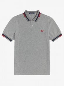 ABSTRACT TIPPED POLO SHIRT