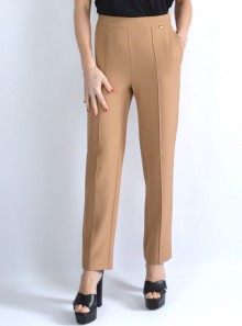 SLIM TROUSERS WITH ELASTIC WAIST