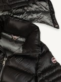 SEMI-GLOSSY DOWN JACKET WITH REMOVABLE HOOD