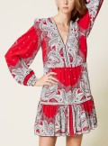 TWINSET Milano SHORT DRESS WITH BANDANNA PRINT - 221TP270A - Tadolini Abbigliamento