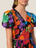 TWINSET Milano FLORAL MUSLIN WRAP-AROUND DRESS - 221TT2307 - Tadolini Abbigliamento