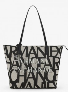 Armani Exchange - TOTE BAG WITH ALL OVER LOGO - 942804 - Tadolini Abbigliamento