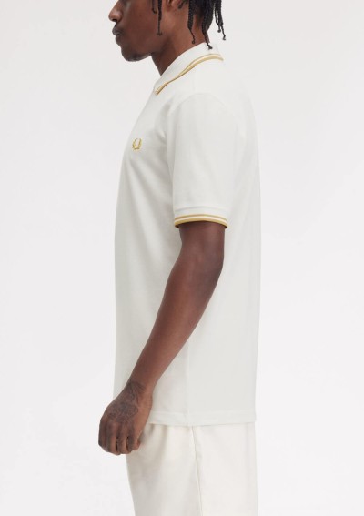 Fred Perry - Polo in piqué con doppia riga - M3600 Y53 - Tadolini Abbigliamento