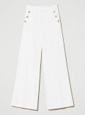 TWINSET Milano WIDE LEG TROUSERS WITH OVAL T BUTTONS - 231TP2182 - Tadolini Abbigliamento