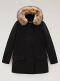 Woolrich ARCTIC PARKA IN RAMAR CLOTH WITH FOUR POCKETS AND DETACHABLE FUR - CFWWOU0540FRUT0001 - Tadolini Abbigliamento
