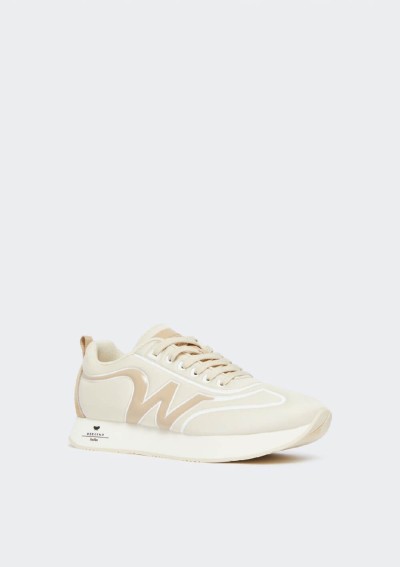Weekend Max Mara - Sneaker in tessuto tecnico con logo - 5766035406004 RAROHF - Tadolini Abbigliamento