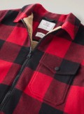 Woolrich OVERSHIRT IN RECYCLED ITALIAN WOOL BLEND WITH SHERPA LINING - CFWOOS0101MRUT3046 - Tadolini Abbigliamento