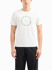 Armani Exchange Regular fit jersey T-shirt with round print - 3DZTBJ1116 - Tadolini Abbigliamento