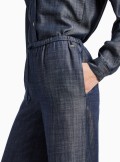 Armani Exchange Denim chambray palazzo pants - 3DYP16 - Tadolini Abbigliamento