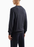 Armani Exchange Combed cotton crewneck sweater - 3DZM6J 55JK - Tadolini Abbigliamento