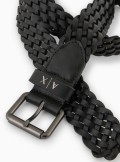 Armani Exchange Cintura in pelle intrecciata - 951407 - Tadolini Abbigliamento