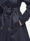 Barbour Short Greta showerproof trench coat - LSP0081 - Tadolini Abbigliamento