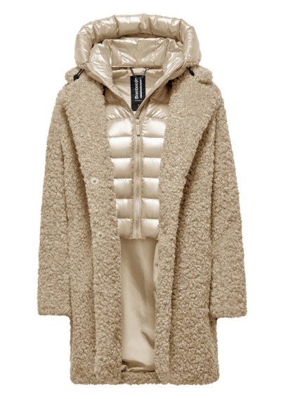 Bomboogie - Odessa Overcoat - Long Bi-Material Coat - CW6570TSFC5 - Tadolini Abbigliamento