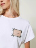 TWINSET Milano T-shirt con etichetta logo e ricamo - 241TP2211 - Tadolini Abbigliamento