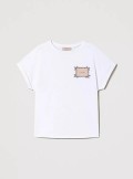 TWINSET Milano T-shirt with logo label and embroidery - 241TP2211 - Tadolini Abbigliamento