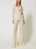 TWINSET Milano Macramé lace flared trousers - 241TP2513 - Tadolini Abbigliamento