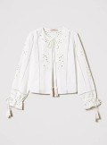 TWINSET Milano Muslin jacket with embroideries - 241TT2010 - Tadolini Abbigliamento