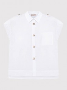 TWINSET Milano Cotton shirt with Oval T buttons - 241TT2194 - Tadolini Abbigliamento