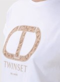 TWINSET Milano T-shirt with kimono sleeves and Oval T - 241TT2142 - Tadolini Abbigliamento