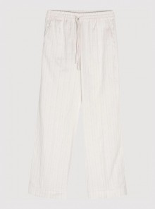 TWINSET Milano Linen blend trousers with lurex stripes - 241TT2222 - Tadolini Abbigliamento.jpg