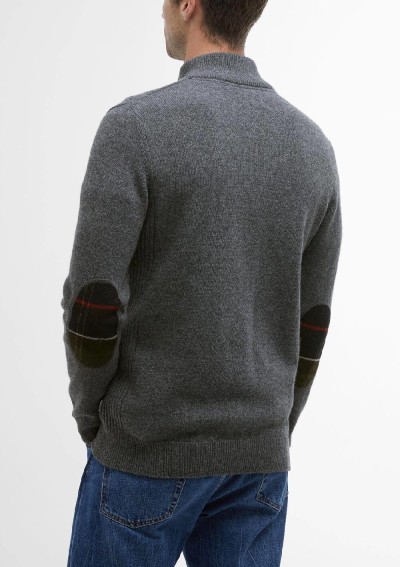 Barbour - Maglia con mezza zip Holden - MKN0837 GY53 - Tadolini Abbigliamento