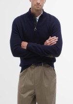 Barbour - Maglia con mezza zip Holden - MKN0837 NY91 - Tadolini Abbigliamento