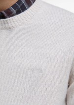 Barbour - Covent crew neck jumper - MKN1666 GY18 - Tadolini Abbigliamento