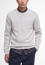 Barbour - Covent crew neck jumper - MKN1666 GY18 - Tadolini Abbigliamento