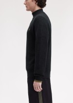 Fred Perry - Maglione a mezza zip con lavorazione goffrata - K8557 102 - Tadolini Abbigliamento