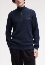 Fred Perry - Waffle stitch half zip jumper - K8557 738 - Tadolini Abbigliamento