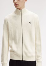 Fred Perry - Textured zip through cardigan - K1304 560 - Tadolini Abbigliamento