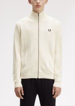 Fred Perry - Textured zip through cardigan - K1304 560 - Tadolini Abbigliamento