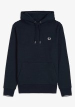 Fred Perry - Felpa con cappuccio a righe - M2643 248 - Tadolini Abbigliamento