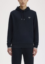 Fred Perry - Felpa con cappuccio a righe - M2643 248 - Tadolini Abbigliamento