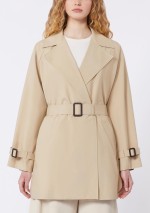 Weekend Max Mara - Short trench coat in water-repellent canvas - 5021036106 - WKDOVATTA - Tadolini Abbigliamento