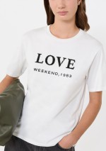 Weekend Max Mara - T-shirt in jersey con stampa e ricami - 5971066106 - WKDAGILE - Tadolini Abbigliamento