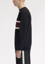 Fred Perry - Maglione con inserto ricamato - K2320 - Tdolini Abbigliamento