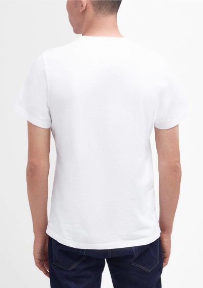 Barbour - T-shirt logo - MTS0531 WH51 - Tadolini Abbigliamento