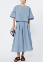 Weekend Max Mara - Pleated taffeta long skirt - 5101076206 - WKDFORMICA - Tadolini Abbigliamento