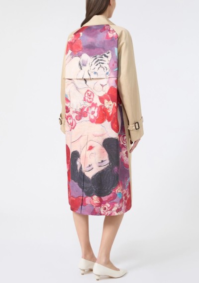 Weekend Max Mara - Trench in gabardina antigoccia con stampa - 5021016606 - WKSNINFA - Tadolini Abbigliamento