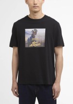Barbour International - T-shirt con stampa Walde - MTS1584 BK11 - Tadolini Abbigliamento
