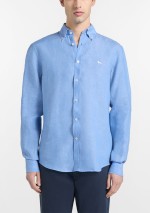 Harmont & Blaine - Camicia in puro lino regular fit - CRQ014010883B 844 - Tadolini Abbigliamento