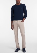 Harmont & Blaine - Crewneck pullover with 3D processing - HRQ083030763 801 - Tadolini Abbigliamento