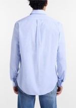 Harmont & Blaine - Regular-fit micro-stripe shirt - CRQ074013435B - Tadolini Abbigliamento