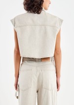 Vicolo - Sleeveless denim vest - DAB5075 - Tadolini Abbigliamento