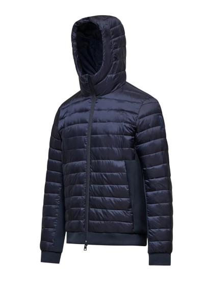 Bomboogie - Two-tone jacket in recycled nylon with sweatshirt fabric - JM9611TMNF6 - Tadolini Abbigliamento